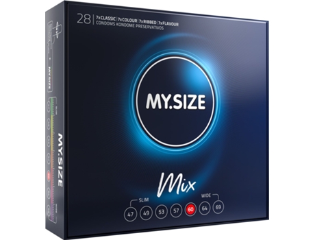 Condones My.Size Mix 60 Mm 28 Piezas MY.SIZE