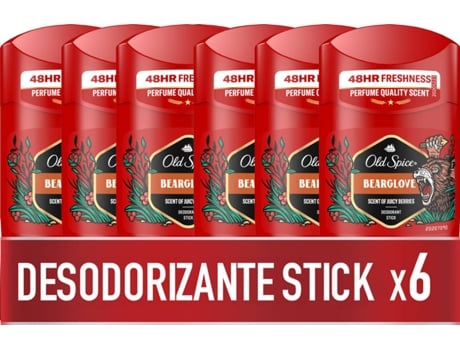 Desodorante Stick OLD SPICE Bearglove (6 X 50 ml)