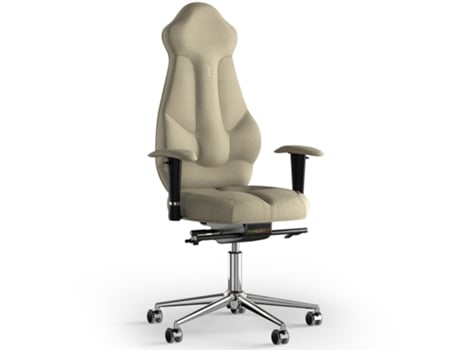 Silla de Escritorio Ergonomica KULIK SYSTEM Tejido Imperial (Azur - Beige -130x50x50cm)