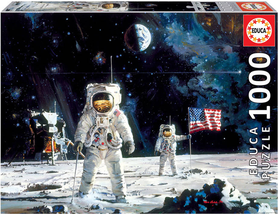 Puzzle EDUCA 1000 First Men on The Moon (Edad Mínima: 12 Años - 1000 Piezas)