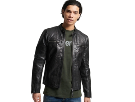 Abrigo SUPERDRY Poliéster Hombre (XXL - Negro)