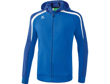 Chaqueta Entrenamiento ERIMA Liga 2.0 con Capucha (Azul y Blanco - XXL)