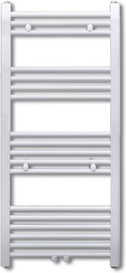 Toallero Eléctrico VIDAXL Recto (Blanco - Acero - 60x116 cm)