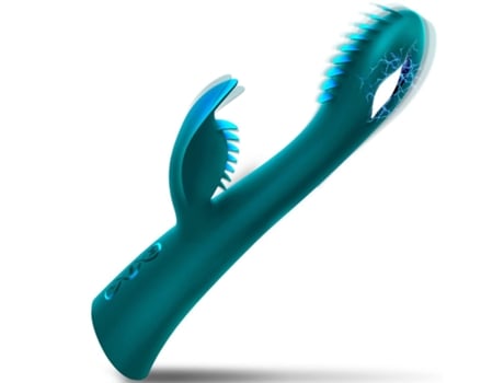 Vibrador de masaje de 7 frecuencias para adultos (verde) VEANXIN