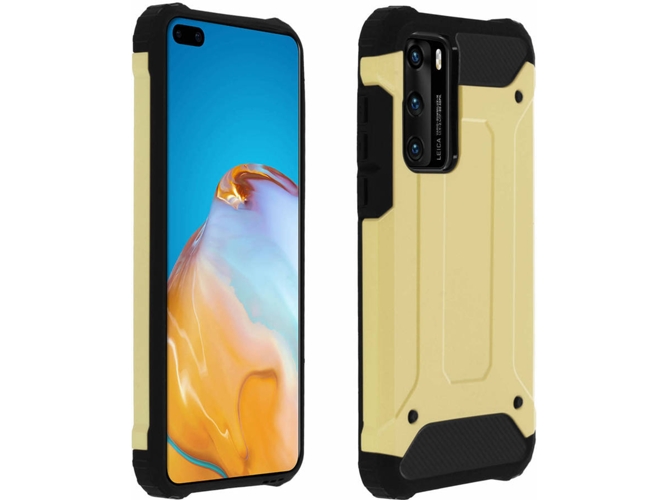 Carcasa Huawei P40 AVIZAR Anticaídas Dorado