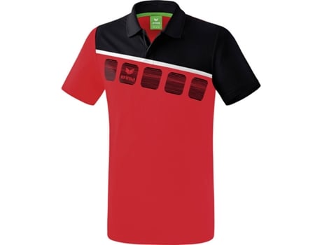 Polo para Niño ERIMA 5-C Negro, Rojo, Blanco para Multideportes (12 años)