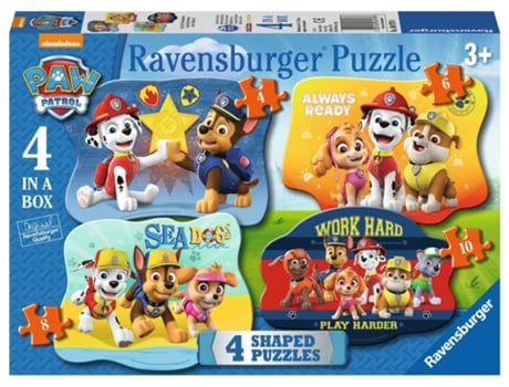 Puzzle RAVENSBURGER Paw Patrol Four Shapeds rompecabezas 4 pieza(s) Dibujos