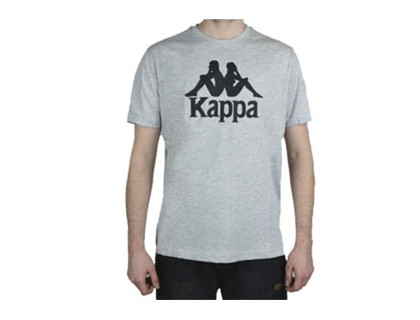 Camiseta KAPPA Hombre (Algodón - Gris - M)