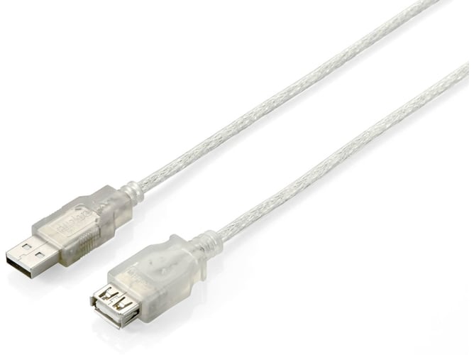 Cable USB EQUIP USB A/USB A 3 m Macho/Hembra Plateado