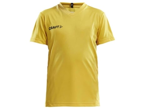 Camiseta de Hombre para Fútbol CRAFT Squad Solid Amarillo (10/12 Años)