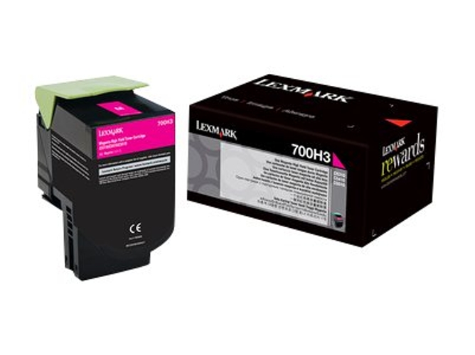 Tóner LEXMARK 70C0H30 3000 páginas Magenta