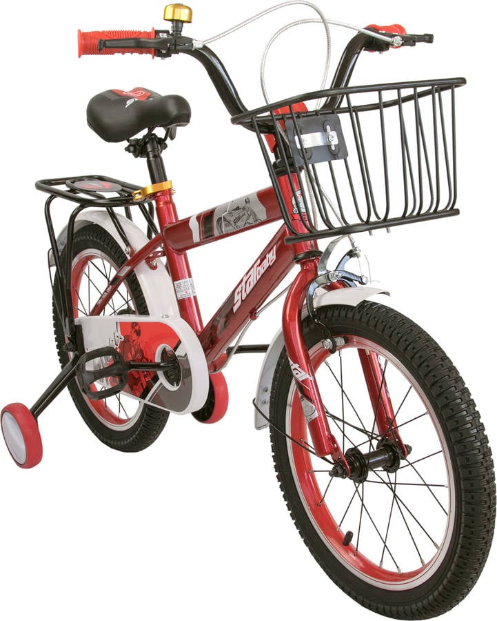 Bicicleta AIREL con Cesta (Edad Minima: 4 años - 16'' - Rojo)