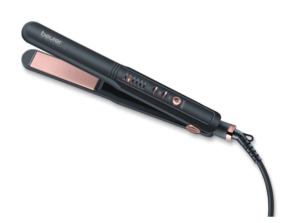 Plancha De Pelo beurer hs40 caliente negro 40 w alisadora ceramica hs40..