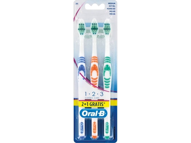 Cepillo de Dientes ORAL-B C Dientes Medium Pack 3 Unidades