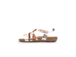 Sandalias YOKONO Plana MANACOR100 para Mujer (39 - Dorado)