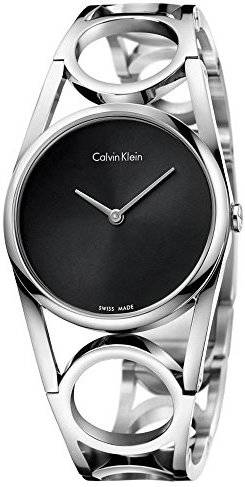 Reloj Calvin Klein mujer acero inoxidable plateado digital para de cuarzo con correa en k5u2m141