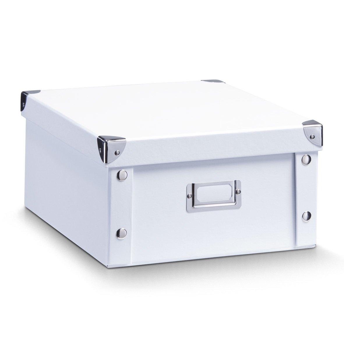 Zeller 17763 Caja de almacenaje cardboard blanco 31x26x14 cm 31x26x14cm