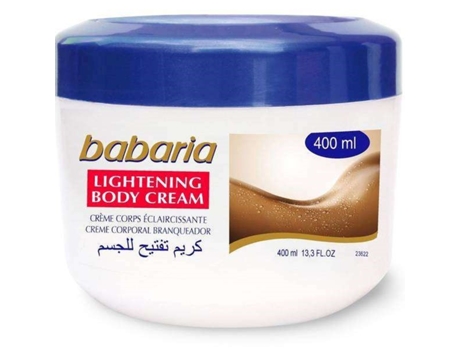 creme corporal branquedor 400ml babaria