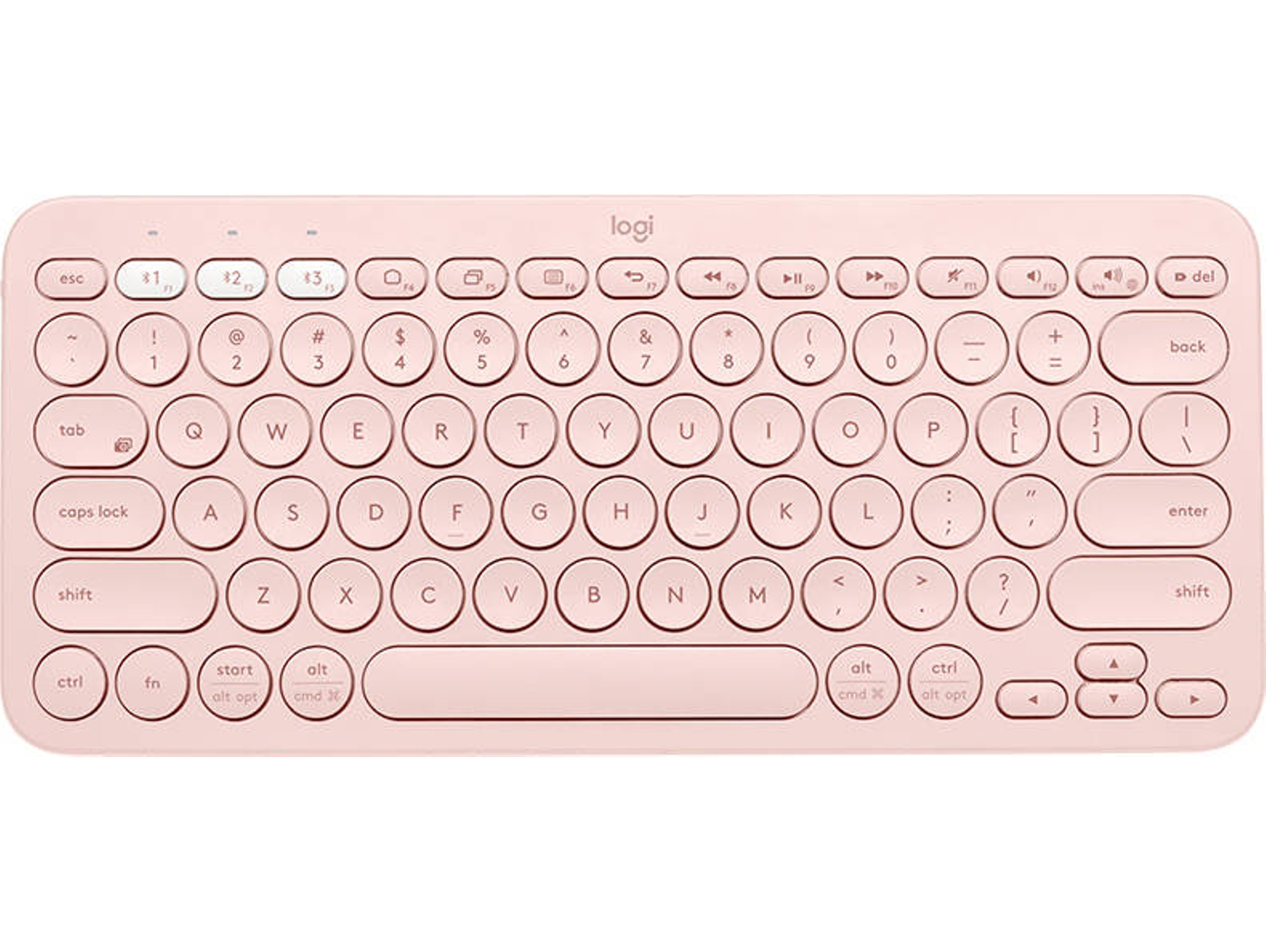 Teclado LOGITECH k380 (Inalámbrico Rosado)