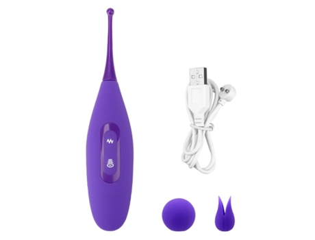 Vibrador de masaje de succión 2 en 1 con 8 modos para mujeres (púrpura) VEANXIN