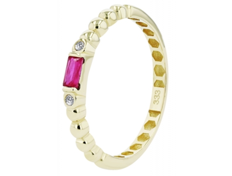 Joyería Oro 8K – Anillo en Oro con Circonias Ilian – Talla 60