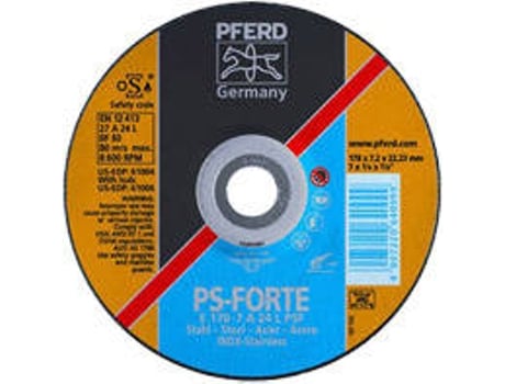 Disco De Desbaste PFERD Ejecución Embutición Psf Steelox (100-6 A24 L Ps Forte)