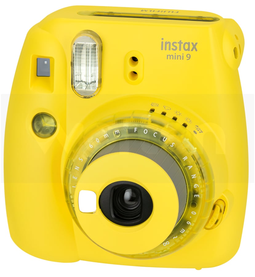 Kit Cámara Instantánea FUJIFILM Instax Mini 9 Clear (Amarillo - Obturación: 1/60 s - 2x Pilas AA - 62x46mm)