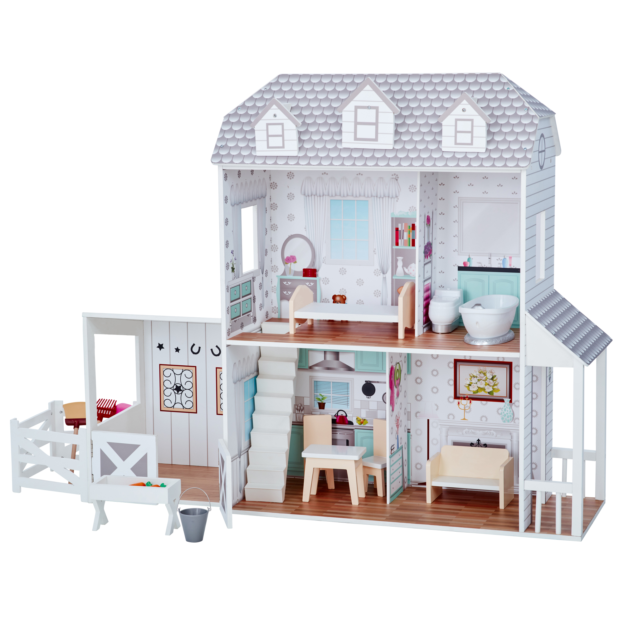 Casas de Muñecas OLIVIA'S LITTLE WORLD (Madera - Blanco - 89,3 cm)