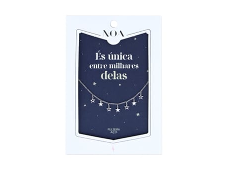 Pulsera Acero Plata NOA STORY Estrellas Es Una Entre Miles De Ellas Pp22004-Pt