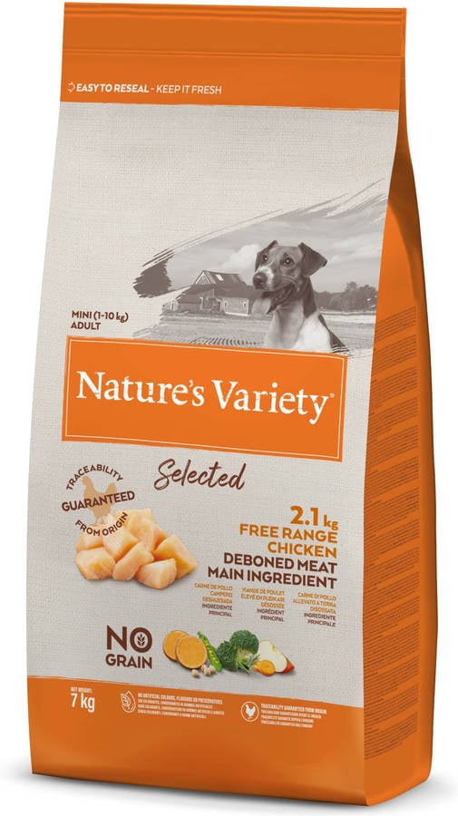 Pienso para Perros NATURE'S VARIETY Selected (7 Kg - Seco - Adulto - Sabor: Pollo)