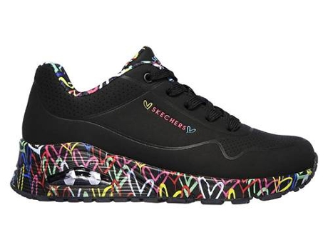 Tenis SKECHERS Uno Loving Love (39 - Negro)