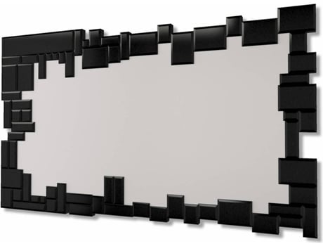 Espejo de Pared DEKOARTE Rectangular (Negro - 120x70cm)