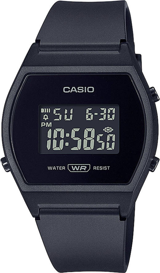 Reloj Digital CASIO Mujer (Acero y Resina - Negro)