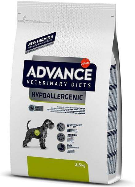 Advance Perro Veterinary diet hypoallergenic 25kg pienso para canine 2.5