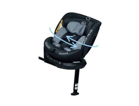 Asiento de Coche Giratorio 360º Denver I-Size con Isofix y Pata de Apoyo 40-150Cm 0-36Kg Aprox. 0-12 Años MS