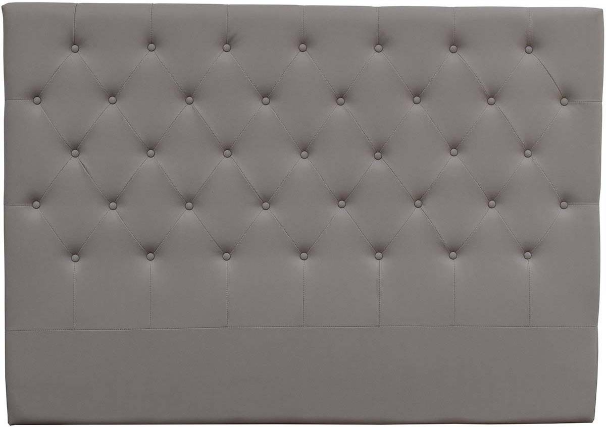 Cabecero HABITAT ET JARDIN acolchado Gris (160cm - PVC)