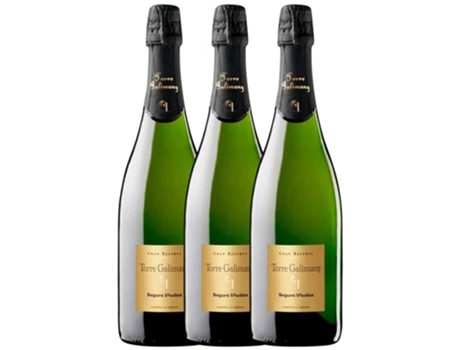 Espumante SEGURA VIUDAS Segura Viudas Torre Galimany Brut Nature Cava Gran Reserva (0.75 L - 3 unidades)