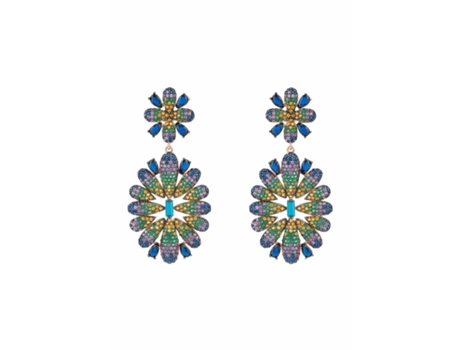 Pendientes Florales Multicolores Babylon Latelita