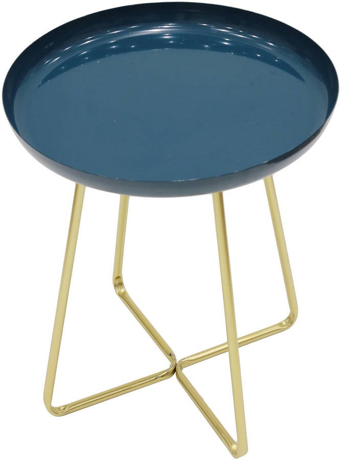 Mesa de Apoyo CONTINENTE Star (Azul - Acero Inoxidable y Plástico - 40.5x47.5 cm)