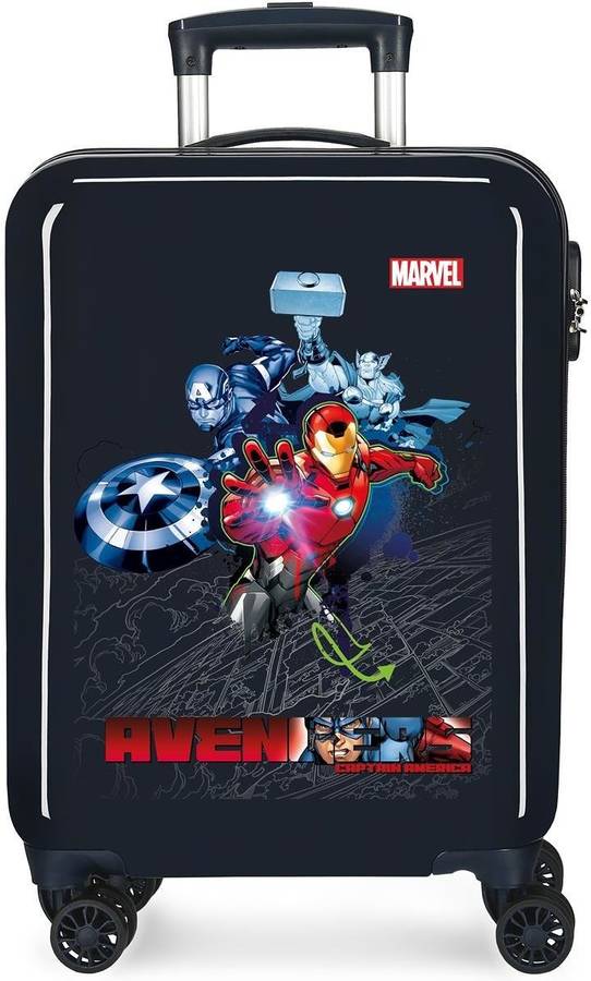 Maleta de Cabina MARVEL Avengers Armour Up Azul (38x55x20cm)