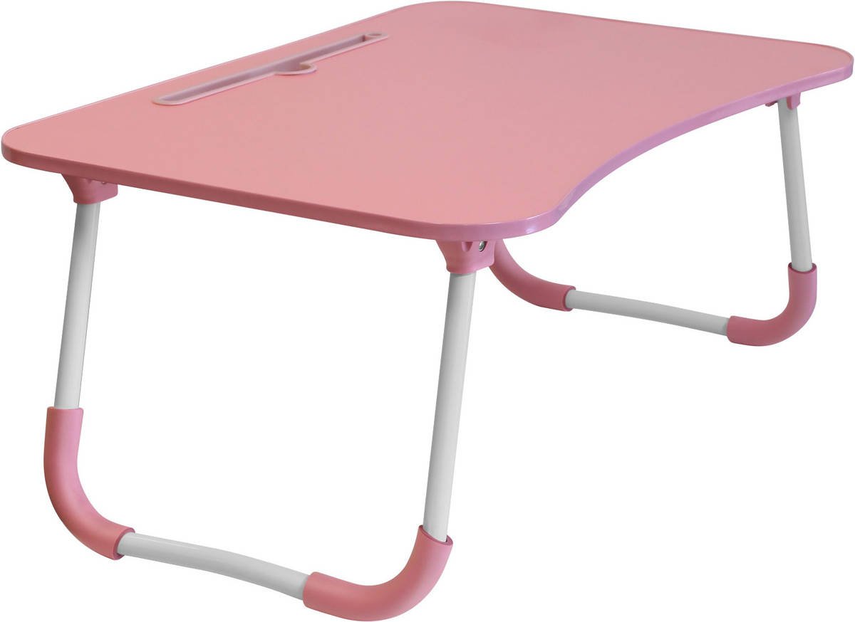 Mesa Apoyo Portátil AVIZAR DESKFD2PK Rosa (60 x 40 cm - Aleación de Aluminio)