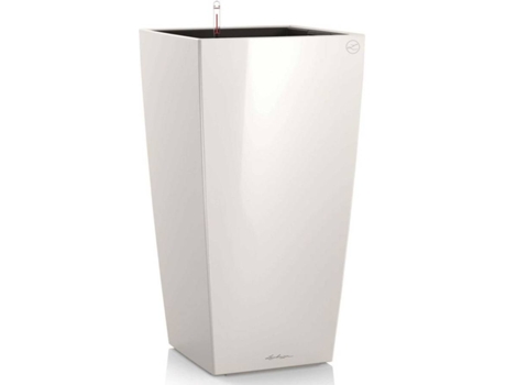 LECHUZA Macetero Cubico 40 ALL-IN-ONE blanco brillante