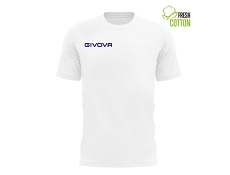 Camiseta Unisexo GIVOVA (M - Algodón - Blanco)