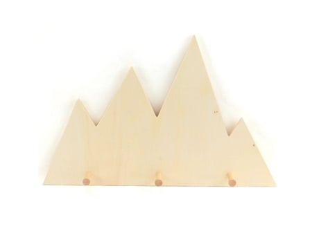 Perchero de madera 45 x 28,5 cm - Montaña