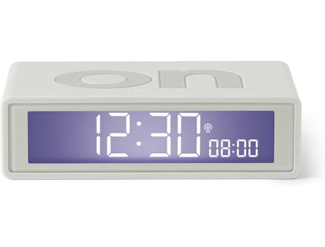 Reloj Despertador LEXON Flip+ (Digital - Blanco)