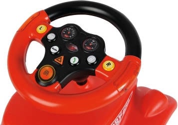 Volante Big Multi sound rojo bobby de carreras para correpasillos 800056459