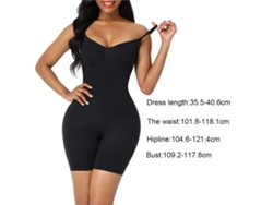 Body de Mujer ELKUAIE Trajes Cuerpo Completo Sin Costuras Fajas Control Barrigai Sin Mangas Shaper Sculpting Tank Nylon (GG)