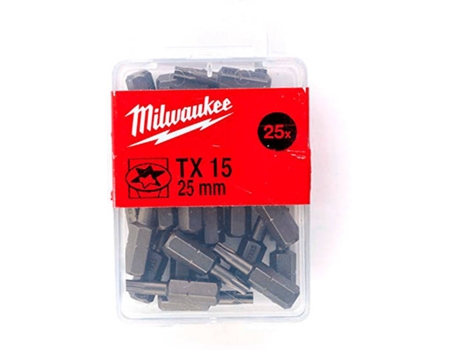 Punta de Atornillar MILWAUKEE Tx 15 X 25 Mm - 25 Pcs