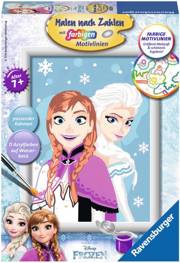 Ravensburger Ravensburger4005556280278 28027 frozen juego de pintar por color gris 4005556280278