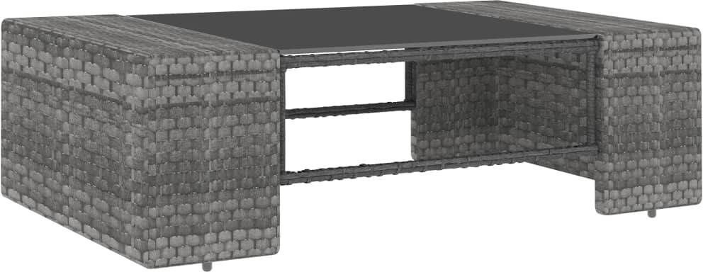 Conjunto de Jardín VIDAXL Lounge (Gris - Poli Ratán - 78.5x65.5x52 cm - 6 Piezas)